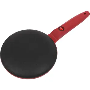 8" Electric Crepe Maker, 110V 550W Corded Electric Crepe Pan Maker Griddle Crepe Pan with Non-Stick Coating, Portable Household Pancake Machine for Crepes, Pancakes, Tortillas