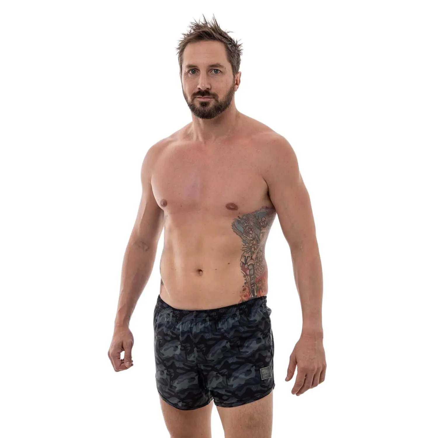 Multicam Black Naked Warrior Camo Ranger Panties Silkies Shorts | Sunga Life