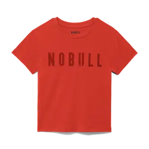 NOBULL Women's  Fitted Tee in Crimson