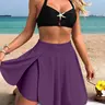 2026 SS New Solid Color Casual Sports Women Elastic Waist Skorts, Slim Short Commute Bottoms, Anti-ride-up, Multi Colors
