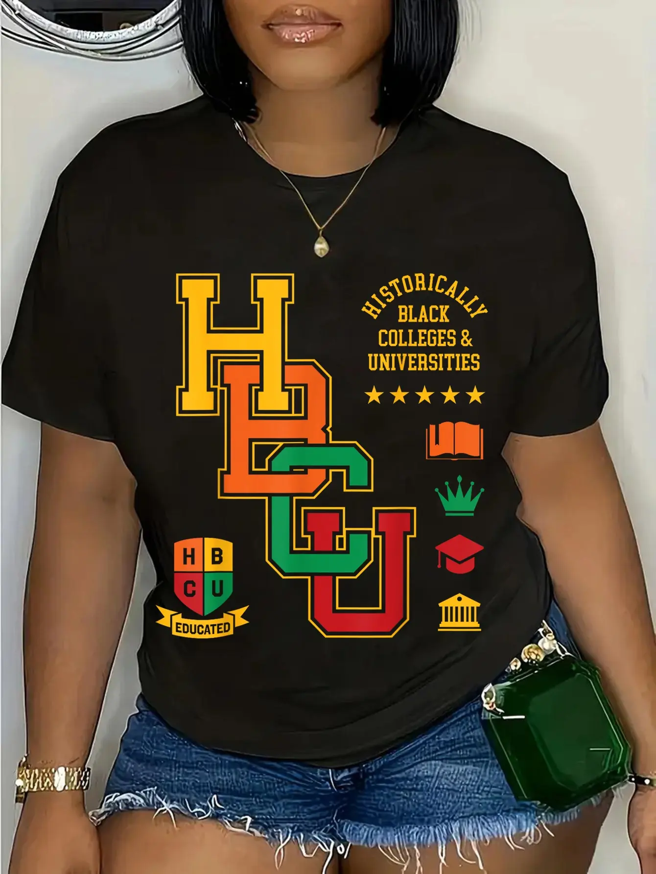 100% Cotton HBCU Historically Black Colleges Universities Grad Alumni T-Shirt