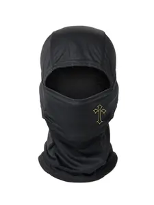 Cross Print Balaclava Mask, Breathable Sun Protection Cycling Face Mask, Full Face Mask for Outdoor Sports Running Cycling Climbing, Breathable Face Cover