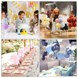 Transparent Plastic Balloon Holder, Wall-Mounted Durable Party Decor, Perfect for Weddings, Birthdays, Anniversaries, Graduations