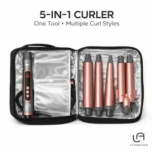 Le Angelique 5-in-1 Interchangeable Curling Wand