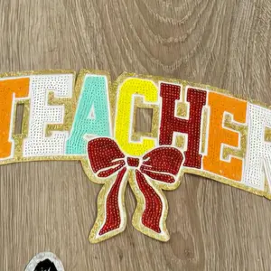 Sparkle teacher applique patch