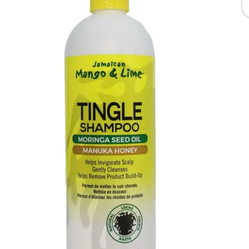 Jamaican Mango & Lime Tingle Haircare Shampoo, No More Itch Gro Spray Cleanser - Nourishing, Hydrating, Smooth, 16oz Each