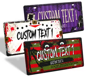 Spooky Custom Metal License Plates Spooky Custom Metal License Plates