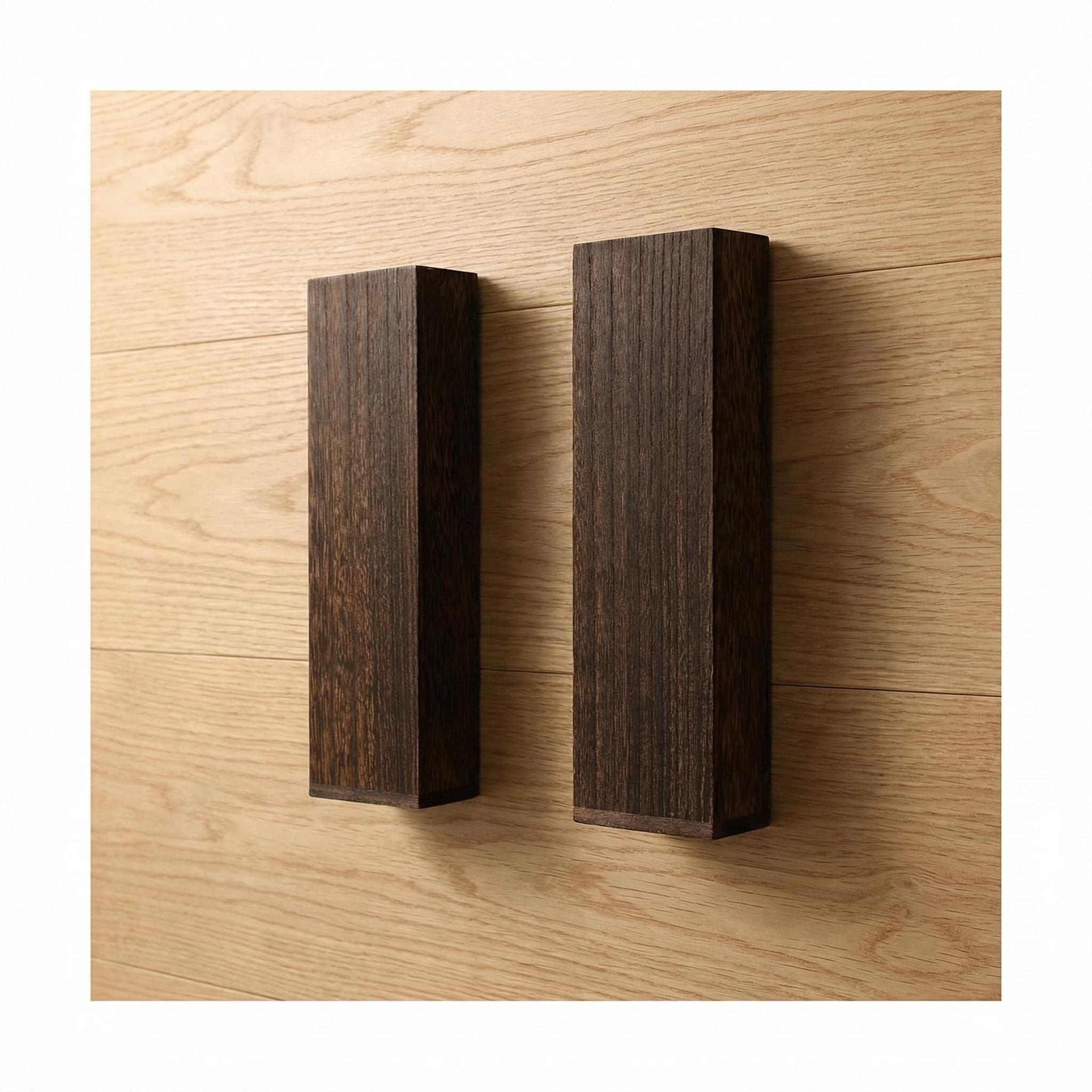 2 Pcs Wooden Wall Vase, Boho Wall Decor Planter for Dried Flowers, PLANTS NOT INCLUDED