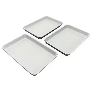 Chef Jet Jet Tila 3-pack Heavy Gauge Ceramic Nonstick Compact Sheet Pans Chef Jet Jet Tila 3-pack Heavy Gauge Ceramic Nonstick Compact Sheet Pans