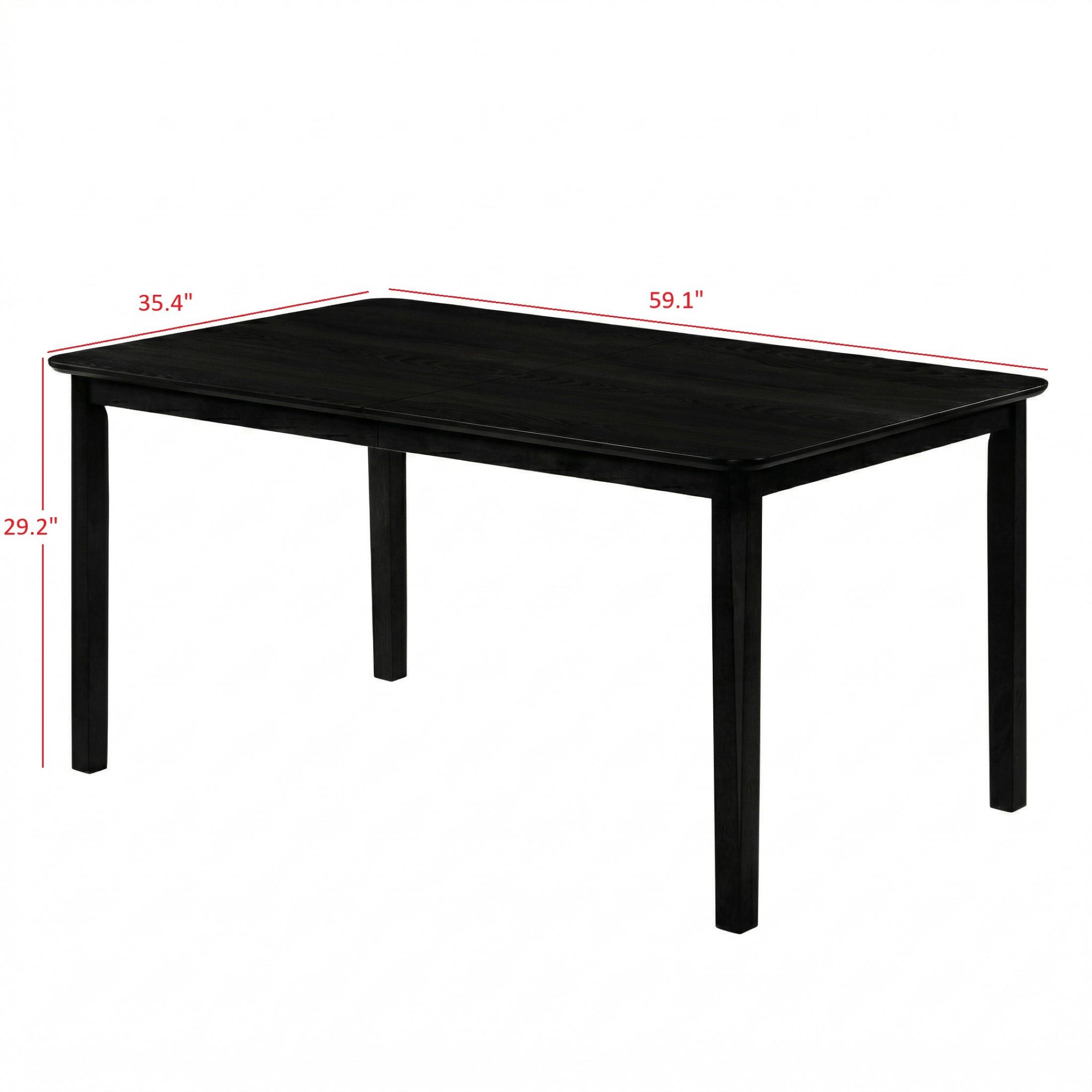 Favorer Vinita 6-Piece Dining Set with Rectangular Table, Cross Back Chairs, and Bench