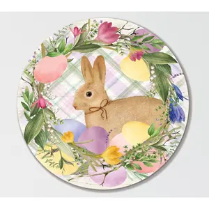 Courtside Market Easter Wreath Eggs  15x15 Circular Artboard