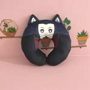 Bungou Stray Dogs Edogawa Rampo Cosplay Travel Neck Pillow Fyodor Dostoyevsky U-Shaped Plush Cushion Toy