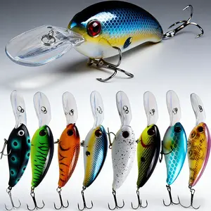 [CWJ]8-Pack Fishing Lures, Shallow/Deep Diving Swimbaits with Drum & Multi-Joint Design for Bass Fishing, Hard Baits for Fresh & Saltwater.