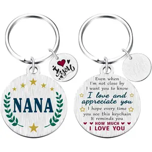 Nana Gifts for Women, Unique I Love You Nana Birthday Keychain from Grandkids, Appreciation Gift Ideas
