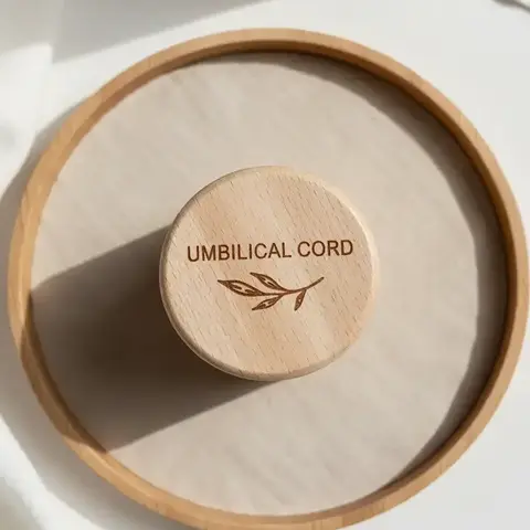 Mother's Day Gift Wooden Umbilical Cord Storage Box, Vintage Umbilical Cord Storage Box, Umbilical Cord Storage Box Valentine's Day Gift
