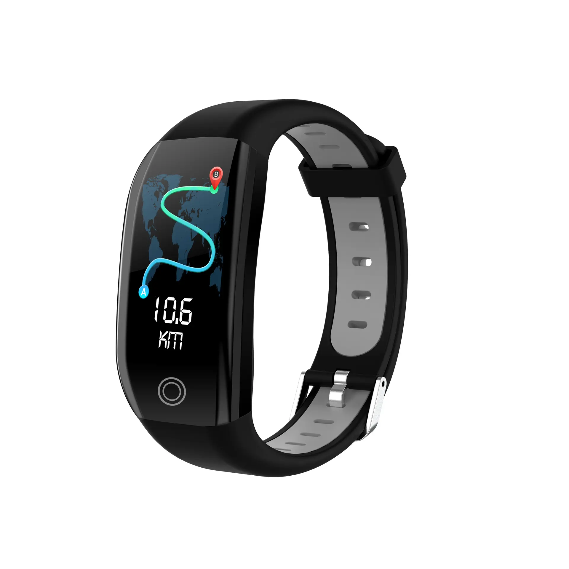 Modern 2-Tone Waterproof Fitness Bracelet with Touch Screen, Heart Rate Monitor, Bluetooth Calling, and 7-14 Day Battery