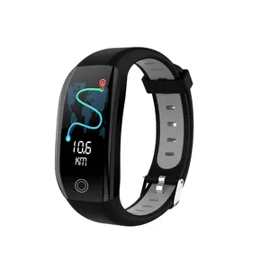 Color Screen F21 Smart Bracelet Monitor Sleep Black Red Waterproof Touch Battery 100mAh 7-14 Days Heart Rate Monitoring Step Counting Bluetooth Calling