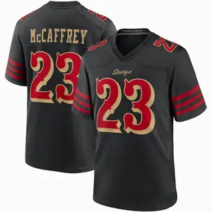 Unisex Football inspired by McCaffrey 23 San Francisco 2025 Rivalries Collection Game Jersey - Black