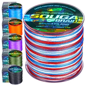 Sougayilang Fishing Line 300M/328YDS 6 Color Braided Fishing Lines  4-Strands 8-Strands PE Spinning Fishing Reel Braided Line