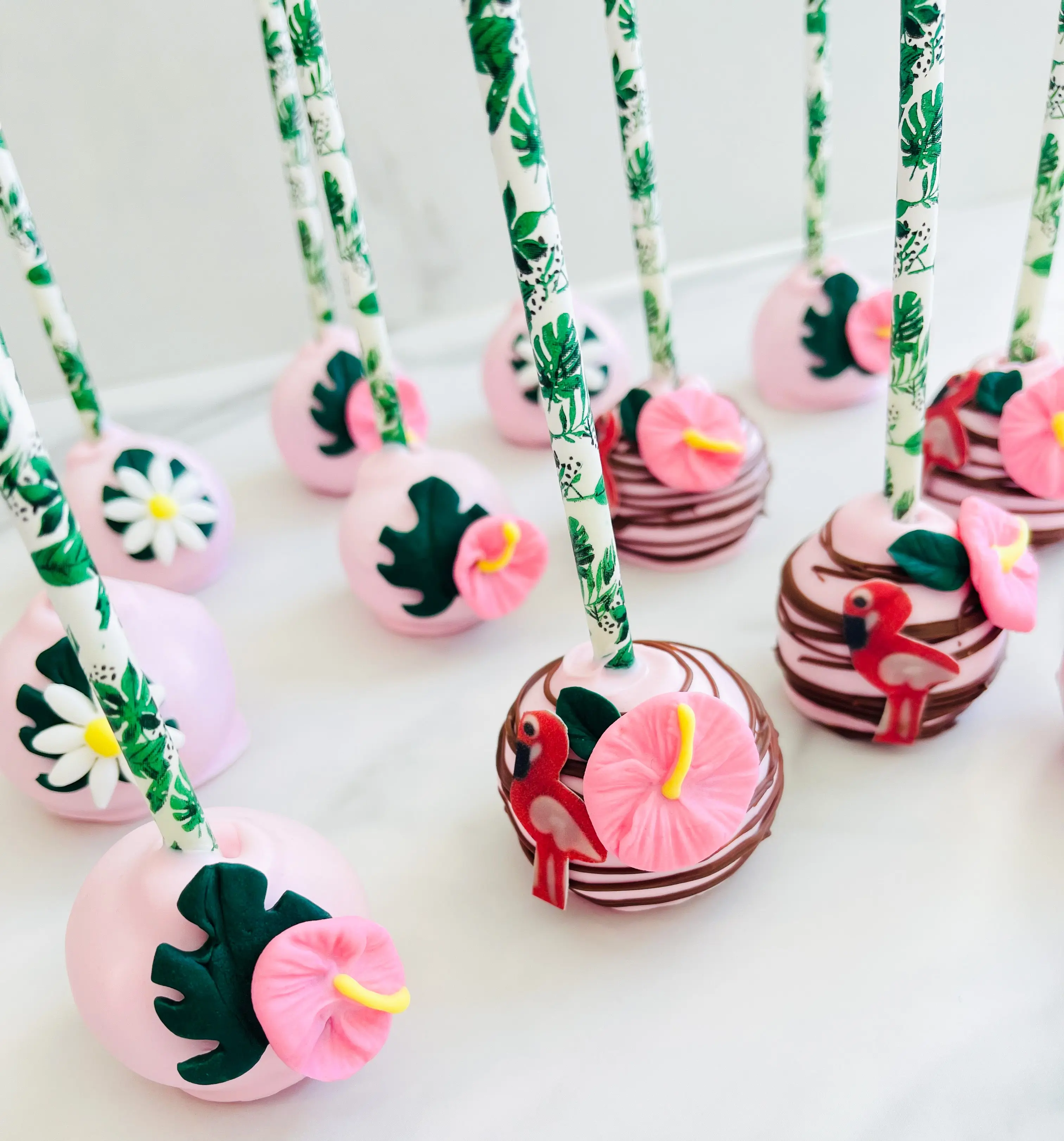 Flamingo Cake Pops Flamingo Cake Pops