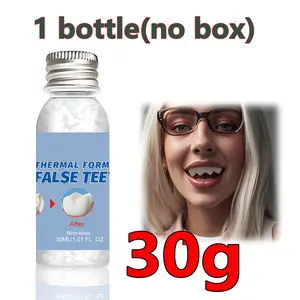 Easy To Adhere. Molded Plastic - DIY Has High Hardness, Durability, and Can Be Reused. Plastic Particles with Plasticity. Suitable for Party Props and Decorations - Temporary Teeth Decoration for Vampires, Party Supplies