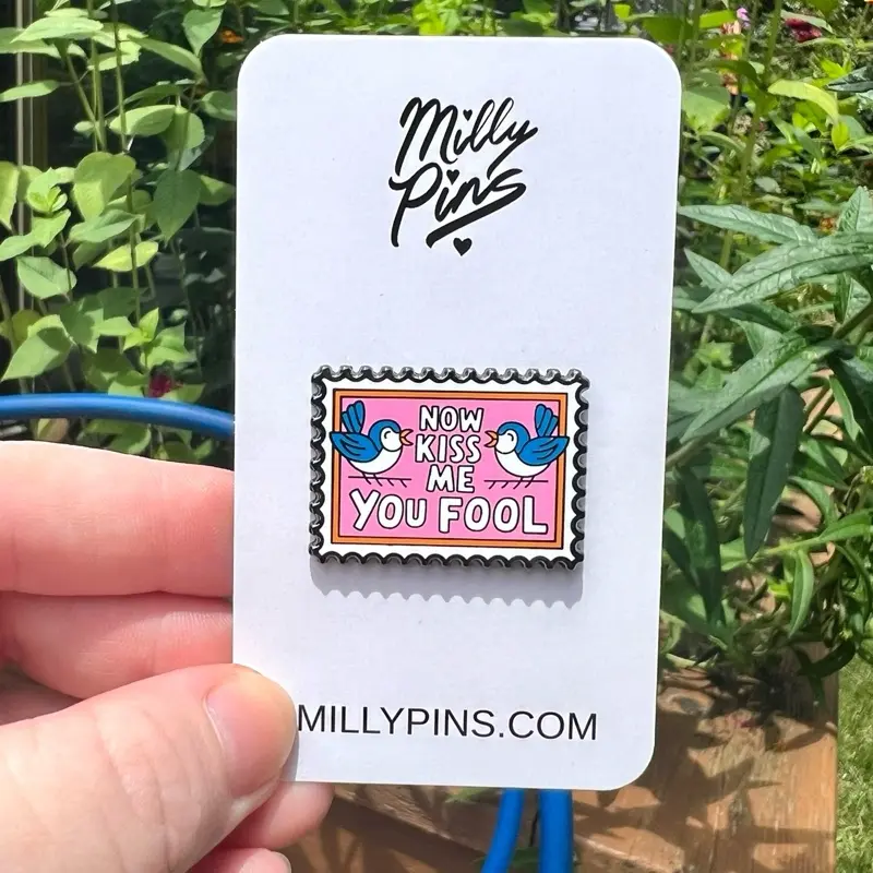 Now Kiss Me You Fool - One Direction Enamel Pin - 1D Fan Merch