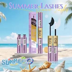 【Upgrated Bond & Seal 】B&Q ONE WEEK Lash Glue Long Lasting Lash Application Tools Glue & Seal, Makeup Cosmetic Black White Glue Water Pool Proof  No Latex #SummerVibes