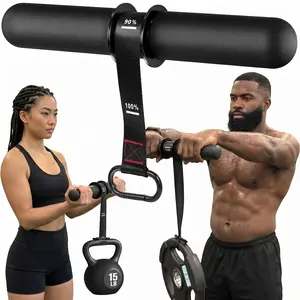 Heavy Duty Forearm Strengthener & Wrist Roller, Adjustable Wrist Exerciser with Thickened Handle for Grip Strength, Muscle Building & Arm Training, 220lbs Capacity