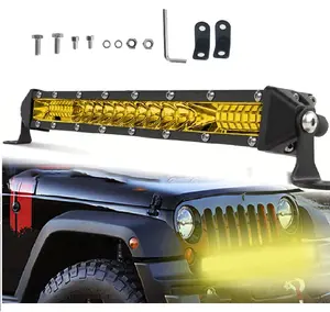 10 Inch LED Light Bar Spot Flood Combo Beam 20W 2000LM 6500K White Diecast Aluminum IP68 Waterproof for Trucks Pickup Car ATV UTV SUV Roof Bumper - Lightbar