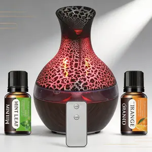 Remote Humidifier 7 Color Changing Lights Quiet Operation USB Powered for Home Office Gift Portable Flame Aroma Essential Oil Diffuser control Compact Smart Color-Changing Aromatherapy ultrasonic cool mist colorful Multifunction large item RGB Lighting