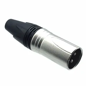 AMERICAN RECORDER Solder Type 3 pin Male XLR Solder Type Connector - Nickel