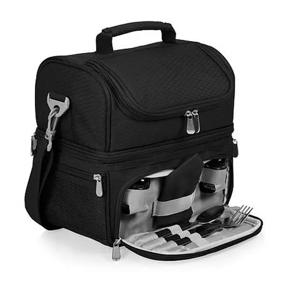 Picnic Time Pranzo Lunch Cooler Bag - Black
