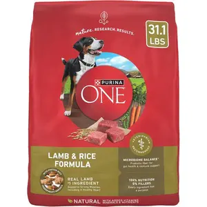 Purina ONE Dry Dog Food Lamb and Rice Formula - 31.1 lb. Bag