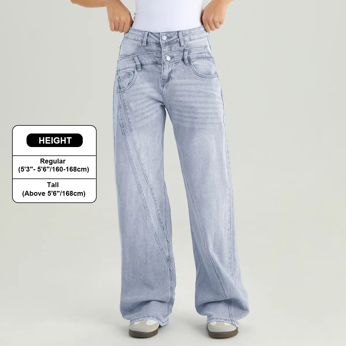 Light Wash - Regular (5'3"- 5'6"/160-168cm)