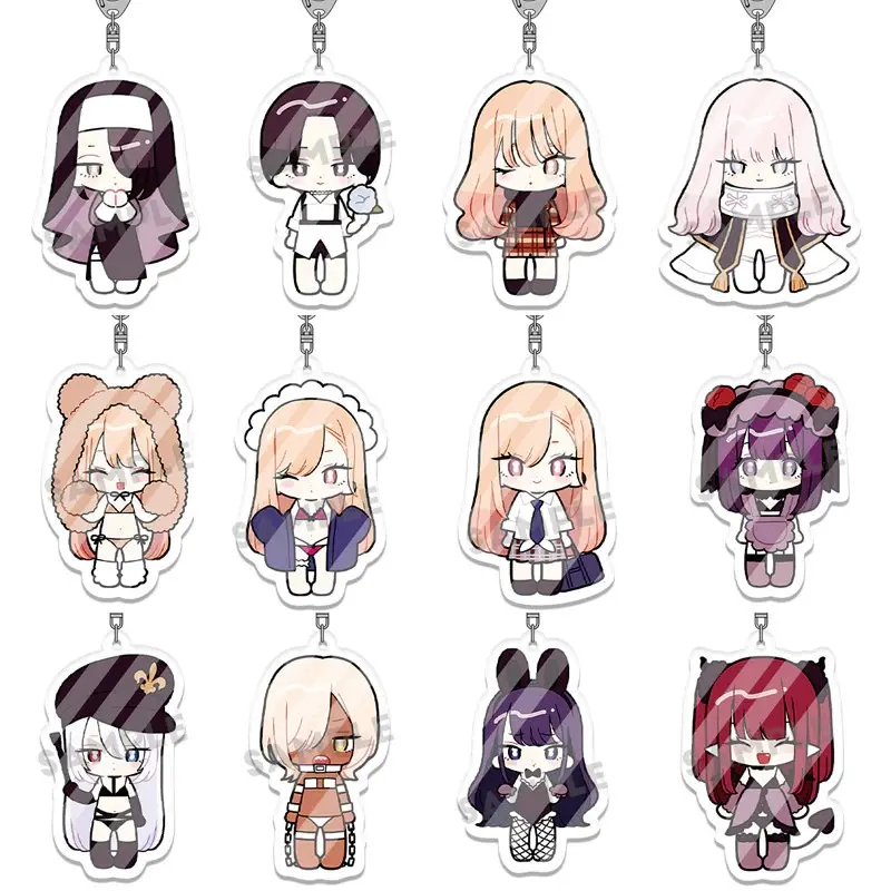 Adorable Chibi Acrylic Keychains, vibrant colors, and perfect for bags, keys, or ita bags