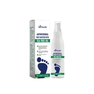 (3 bottles)Tea Tree Oil Foot Spray - Plantar Moisturizing Deodorant for Odor Control & Dry Feet Care, Natural Foot Sanitizer with Antifungal Properties,Ximonth Clear Foot Sanitizer Spray,for Foot & Shoe Freshness