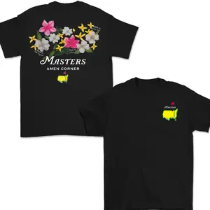 Masters Amen Corner Golf Shirt, Soft Vintage Cotton T-Shirt, Breathable Classic Collar, Casual Menswear, Trendy Shirt|men's t shirts|Gifts for Golfer|golf gifts|golfer gifts for men