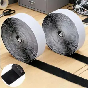 Self Adhesive Hook and Loop Strips – High-Bond Fastening Strips, Heat-Resistant & Waterproof, Strong Hold for Indoor/Outdoor Mounting on Wall, Glass, Tile, Metal & More - Instead Of Holes And Screws