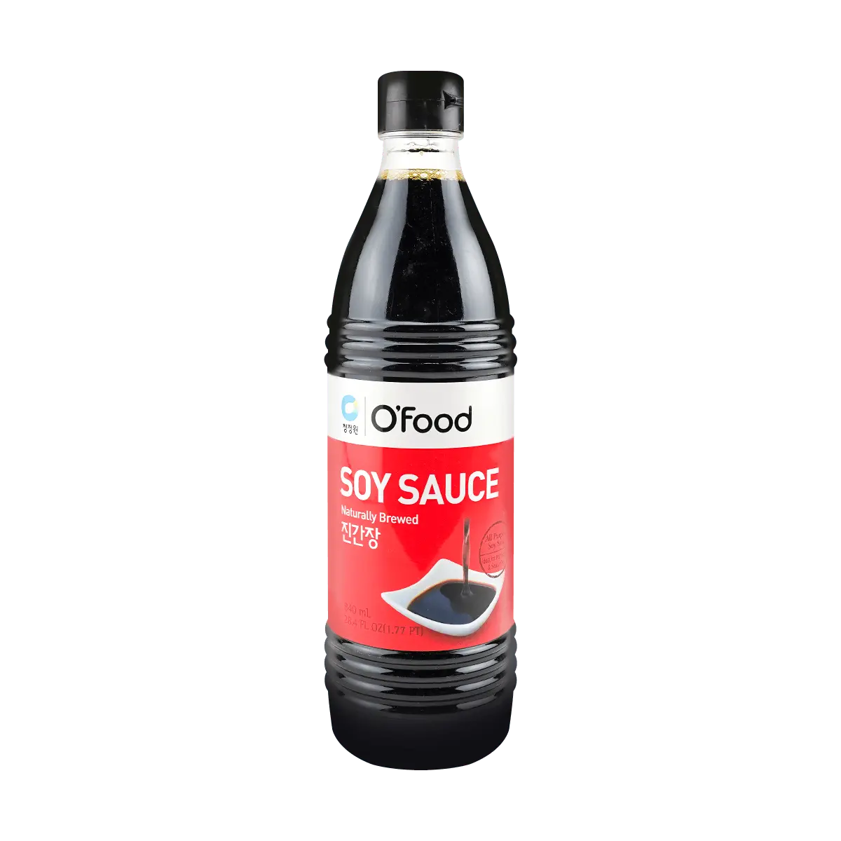 O'Food Korean Soy Sauce - Premium Fermented Soy Sauce for Stir-Fry & Salad Dressing - 840ml