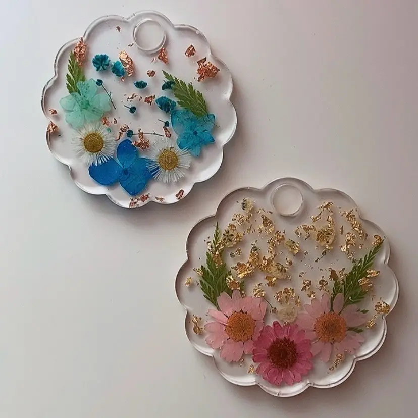 Scalloped Floral Handmade Tumbler Topper for 40 oz and 30 oz Tumblers - Perfect for Bottles and Drinkware
