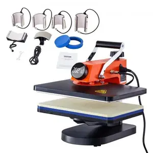 VEVOR 8 in 1 Heat Press Machine for DIY T-Shirts, Hats, Mugs and Heat Transfer Projects