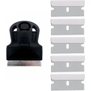 Mini Plastic Razor  Scraper Tool,Plastic Scraper,Cleaning Scraper Tool,Glass Scraper,Window Scraper,Stove Scraper Tool,Equipped with 5 .