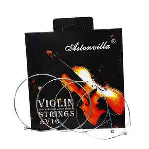 Aston Villa Violin Strings, High-Quality Musical Instrument Parts, Durable String Set for Violins, Perfect for Professionals & Beginners