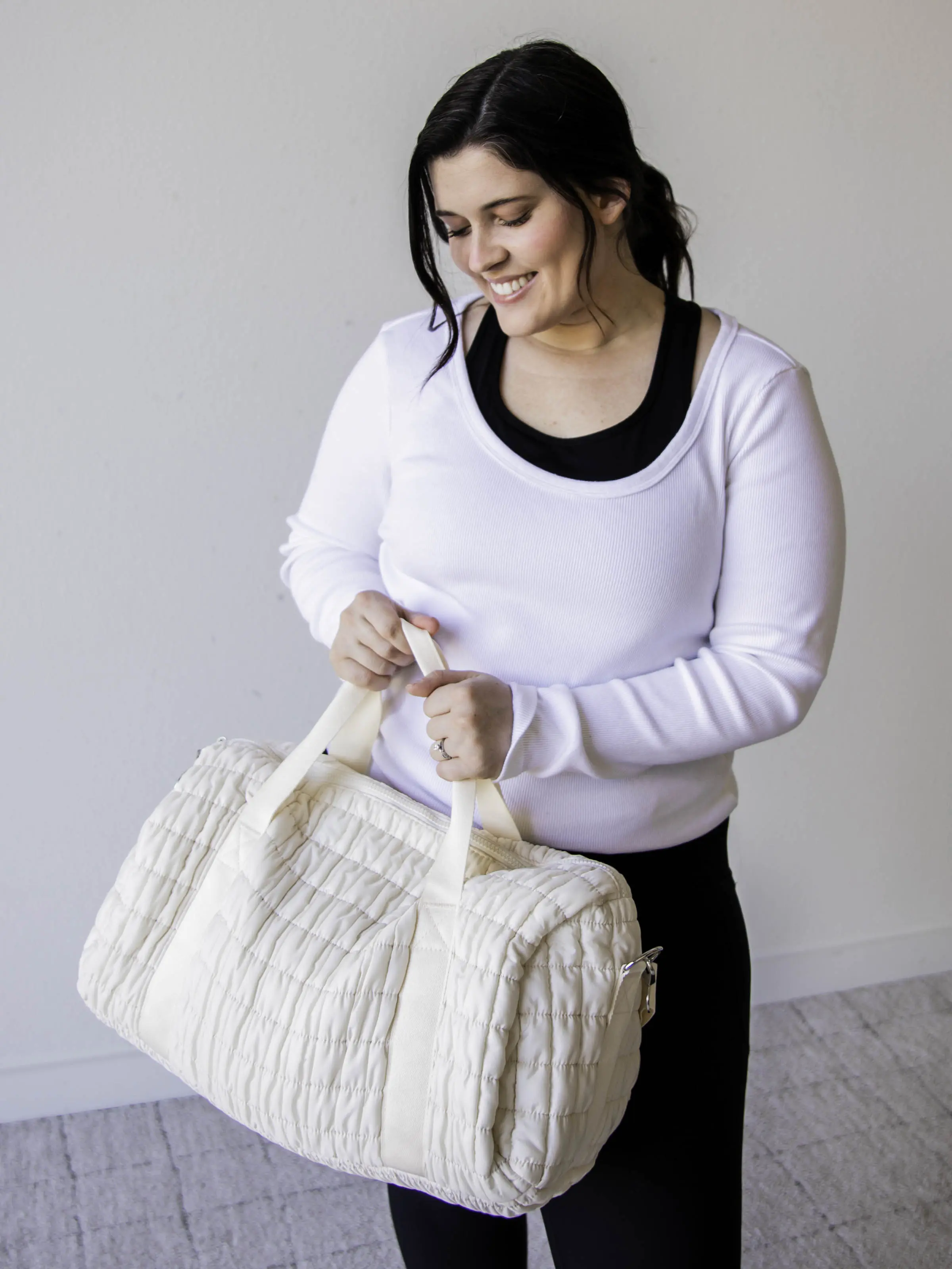 Puffer Duffle - Cream