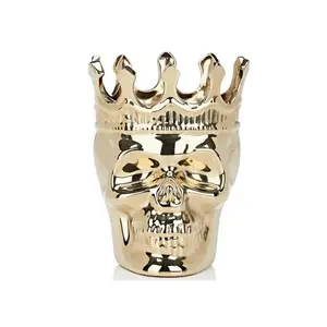 Gold Bonaparte Skull in Wood Charnel Gold Bonaparte Skull in Wood Charnel