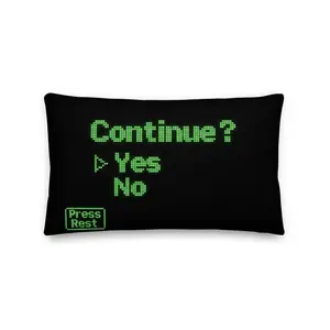 Game Over Pillow | For When You're Out of Spoons