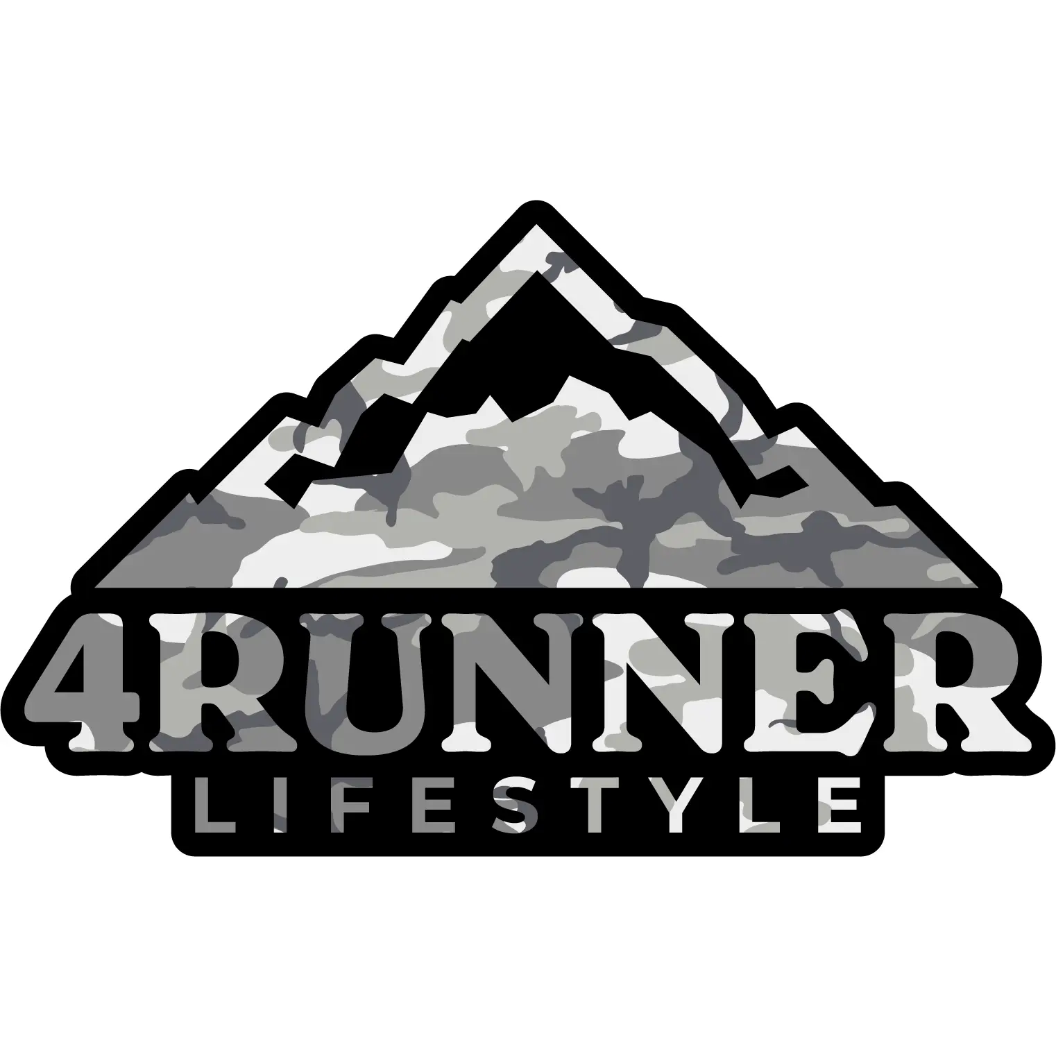 4Runner Lifestyle Arctic Camo Sticker