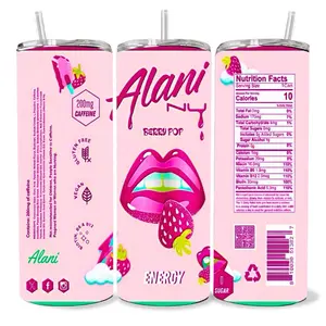 Alani 20 oz Tumbler - BPA Free, stainless steel, Leak proof, durable, with clear lid