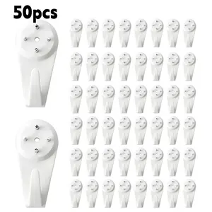 50pcs Photo Wall Frame Invisible Small Wall Hook, No Trace Wall Mount, Strong Nail for Picture Frames, Easy Installation, Home Decor Accessories