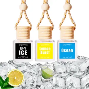 3pcs Car Air Freshener Hanging Diffuser 8pcs Set Long LastingFragrances for Car Decor Perfect Gift for Family FriendsPink Coconut Christmas Wreath Cedarwood